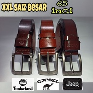 XXL Timberland/Jeep/Camel Belt Tali pinggang Pu Leather Belt PU leather tali pinggang kulit PU saiz besar big size 165cm