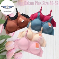PS Baju Dalam Extra Besar Cup Saiz 4 Cakut 46-52 DE Extra Plus Big Size Bra non wired with 4 hook so