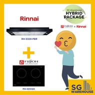 [FH-ID5120Fujioh Induction Hob &amp; RH-S329-PBR Rinnai Hood] HYBRID COMBO