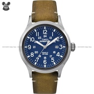 TIMEX TW4B01800 Men's Watch Expedition Scout Date 40mm Leather Strap Blue Brown *Original