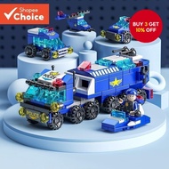 6 in 1 3D SWAT Police Construction Blocks 147 PCs Bricks Educational Toys for Children Popular Now