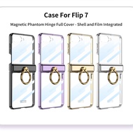 Portable Magnetic Unique Design Case Z Flip7 Flip Z7 Translucent for Samsung Galaxy Z Flip 7 With Ri