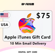 Apple 75 USD iTunes Gift Card US⚡USA iOS iTunes App Store Card Recharge⚡ Recharge Apple Card United 