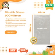 PLASTIK SILASE TEBAL100 Mikron Berat 3kg (25 lembar) Plastik Silase Fermentasi - Plastik Pakan Ternak