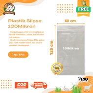 PLASTIK SILASE TEBAL100 Mikron Berat 3kg (25 lembar) Plastik Silase Fermentasi - Plastik Pakan Terna