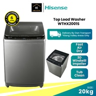 【𝐅𝐑𝐄𝐄 𝐃𝐄𝐋𝐈𝐕𝐄𝐑𝐘】 Hisense 20KG Top Load Washer WTHX2001S Washing Machine Mesin Basuh 洗衣机