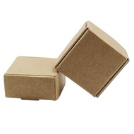 PABCK 1.45x1.45x0.78 inch Mini Brown Aircraft Cardboard Jewellery Boxes Square Gift Wrapping Kraft P