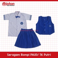 Seragam Sekolah PAUD TK Baju PAUD TK Seragam Sekolah anak Baju Anak TK Seragam TK Nasional Biru Sera