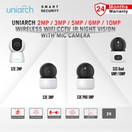 UNIARCH UNV 3MP 2K S3E | 6MP 3K WQHD S3S Dual Cam | 10MP 4K UHD S3S Dual-Cam Indoor Wireless CCTV
