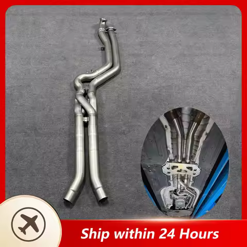 Z-Pipe Exhaust System Ecnal Exhaust Z-Pipe Design Mid Pipe for BMW G80 M3 G82 M4 G87 M2 S58 3.0T 76m