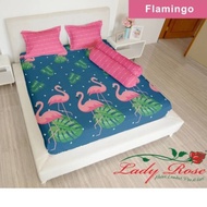 sprei lady rose single uk 90x200 Flamingo
