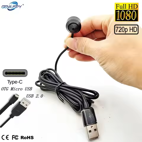 720P 1080P Mini Usb Camera 2.0MP 1920*1080P 720P HD Mini Usb Snake Camera Pin Hole Support Linux Mac