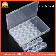 56/28 Grid clear Storage box Diy Nail Art Rhinestone Storage box Jewelry Grid Earrings Storage Box