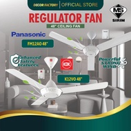 KDK Baby Fan KDK K12VO 48'' / Panasonic Ceiling Fan Panasonic FM12AO 48'' Baby Fan Regulator Fan Kip