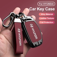 Mental Car key case cover fob shell bag for Hyundai Creta 2022-2023/Stargazer 2023 I10 Ix35 Ix45 I10