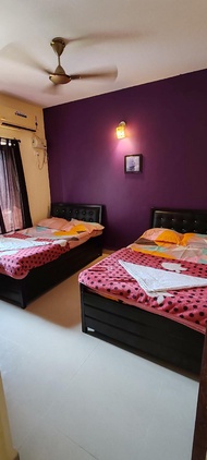 อพาร์ตเมนต์ 2 ห้องนอน 1 ห้องน้ำส่วนตัว ขนาด 80 ตร.ม. – อัญชุนา (Flat is 1km from Anjuna beach with S