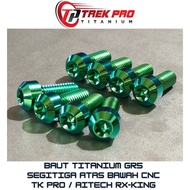 GR5 TITANIUM BOLT TRIANGLE UPPER BOTTOM CNC TK PRO/AITECH RX-KING