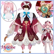 [IN STOCK]Anime HONKAI STAR RAIL HYACINE Cosplay Costume Lori Dress Wig Shoes Full Set Outfit