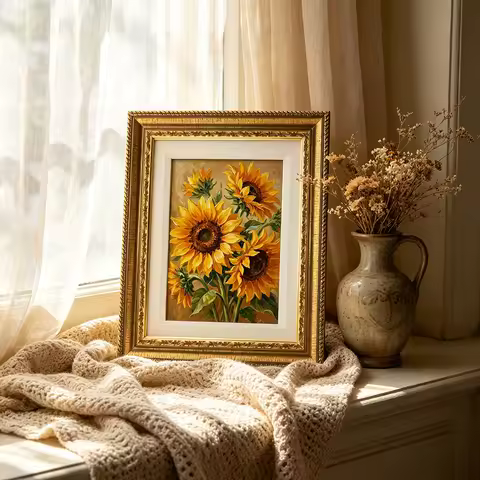 2 Pack Ornate Gold Picture Frames With Mat Vintage Photo Frame Set For Wall Gallery & Tabletop Displ