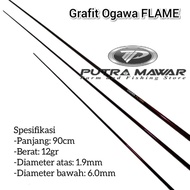 Ogawa Flame Graphite Tip 90cm Pool Tip-cendani-blank ogawa Pool Tip