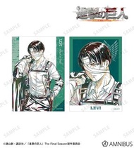 全新未拆 進擊的巨人 ani art第四彈 兵長里維相卡set 一set兩張 進巨 levi