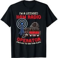 New I'M A Licensed Ham Radio Operator Ham Radio Enthusiasts Gift T-Shirt