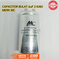 MC AC CAPACITOR REFRIGERATOR FREEZER 6 UF 2 LEGS ROUND CAPACITOR 6UF 2 PIN