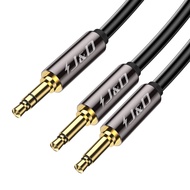 J&D Airplane Airline Flight Cable for Headphones, 3.5mm 1/8 inch TRS Male to Dual 3.5mm 1/8 inch TS 