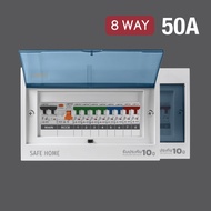 LAMPTAN ตู้เบรกเกอร์ ตู้ไฟ Consumer Unit Safe Home 4WAY 6WAY 8WAY 50A / 63A