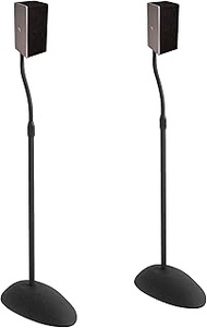 ECHOGEAR Speaker Stands Pair - Height Adjustable with Universal Compatibility - Works with Vizio, Kl