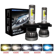 2Pcs LED H4 H7 Car Headlight H1 LED Bulb H8 H11 9005 HB3 9006 HB4 9004 HB1 H3 HB5 H13 Led Lights 200
