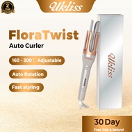 UKLISS Ceramic Hair Curler Automatic  With Ionic Technology  Anti-Scalding Tourmaline  Heater and LE