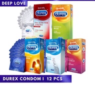 Durex condom 12 Keping Setiap Kotak Pelincir Nipis Kondom untuk Lelaki Kondom Sedap Kondom Tebal Kon