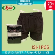 KATUN RIDER PREMIUM MEN'S BOXER SHORTS R 812 B CONTENTS 1 PCS COTTON MATERIAL BY EMELYNCOLLECTIONS B