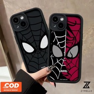 Phone Case Iphone 11 Iphone 7P Iphone 8P Iphone XR Black Spider Man Shockproof TPU Phone Case