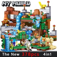 Murah 378 Pcs 4 In My World Village Mainan Brick Blok Bangunan Diy