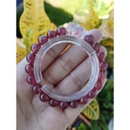 STRAWBERRY QUARTZ+CLEAR QUARTZ