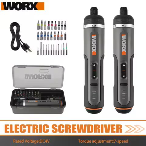 Worx 4V Electrical Screwdrivers Set WX242 Portable Smart Cordless Power Screw Driver Mini Electric D