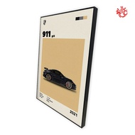 PORSCHE GT3 POSTER / AESTHETIC POSTER / FRAMEBLOCK POSTER / HOME DECOR