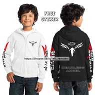 Hoodie Valhalla Tokyo Revengers Kids | Valhalla Child Jacket | Unisex Valhalla Zipper Jacket