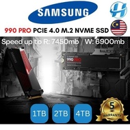 (Malaysia Stock) SAMSUNG 990 Pro SSD NVME M.2 2280 - 1TB/2TB/4TB Heatsink