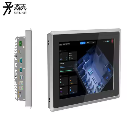 10.4 12.1 15 17 19 Inch Automation Panel Pc Ip65 Win10 Linux Ubuntu Android Industrial Pc Pcap Touch