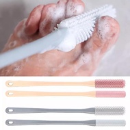 1PC Toe Cleaning Brush 34cm Foot Scrubber In Shower With Long Handle Silicone Gap Brush Between Toes
