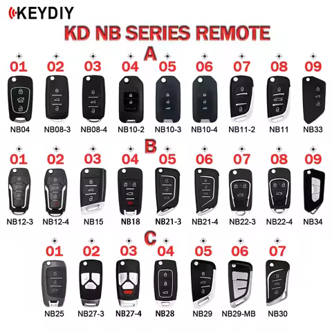 KEYDIY KD Multi-functional NB04 NB08 NB10 NB11 NB12 NB15 NB18 NB21 NB22 NB25 NB27 NB28 NB29 NB30 Rem