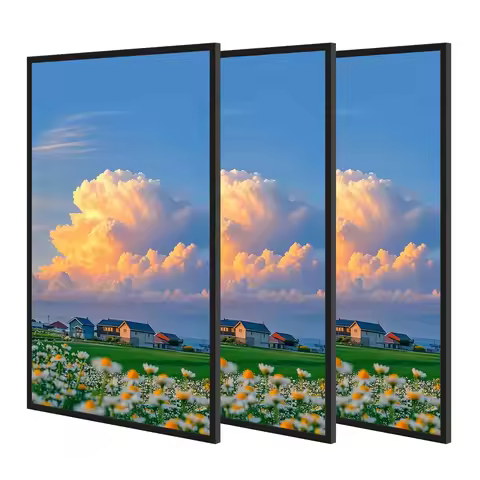 20X28 Picture Frame Black 3-Pack, Scratch-Proof Poster Frames 20 X 28 for Photo Gallery - Slide-In S