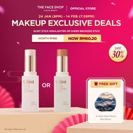 THEFACESHOP Glint Multi-Use Stick Highlighter & Sheer Bronzer Stick 7g - Highlighter, Contour