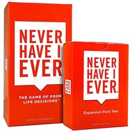 Never Have I Ever Party Card Game Bundle, Classic Edition and Expansion Pack Two, Ages 17 and above