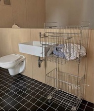 Stainless Steel Laundry Basket Cart with Wheels 不鏽鋼洗衣籃