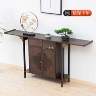 HY-16💞Integrated Entrance Cabinet Shoe Cabinet a Long Narrow Table Solid Wooden Frame Altar Bamboo Console Tables Modern