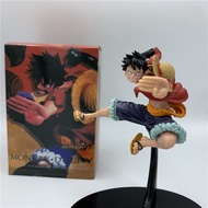 Anime Luffy Gear 2 Fire Punching Ver. PVC Action Figure Collect Model Gift Luffy Zoro  18cm
